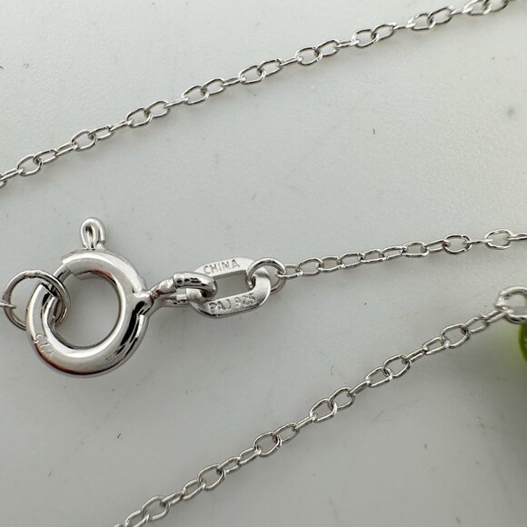 Natural Peridot Butterfly Necklace - Picture 8 of 9